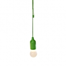 LED Birne Pull-Me zum Aufhängen, für Innenräume, in Grün, 14 cm