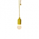 LED Birne Pull-Me zum Aufhängen, für Innenräume, in Gelb, 14 cm