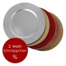 Platzteller, 2. Wahl in 5 Farben, 33 cm