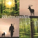 20er Pack Servietten Jagd, Waidmannsheil, 33 x 33 cm