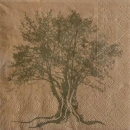 20er Pack Servietten Baum, Olivenzweig, zweiseitig, 33 x 33 cm