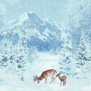 20er Pack Servietten Winterlandschaft 33 x 33 cm