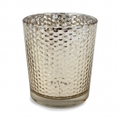 Teelichtglas, Windlicht in Gold, verspiegelt, 87 mm
