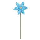Windrad Pick mit Kreisen in Hellblau, 28 cm