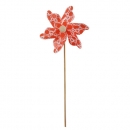 Windrad Pick mit Kreisen in Orange, 28 cm