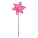 Windrad Pick mit Kreisen in Pink, 28 cm