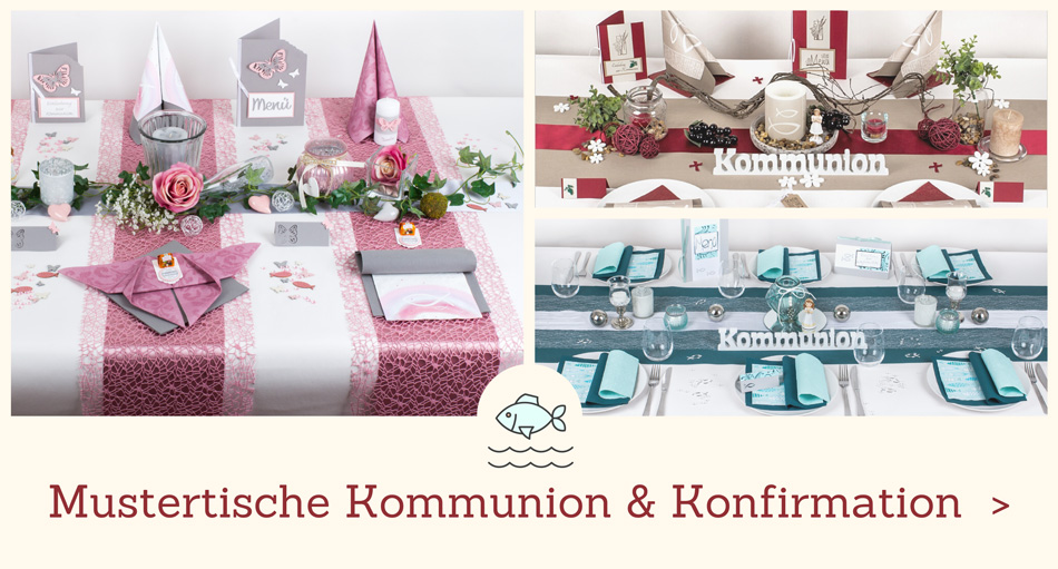 Einladung Einladungskarte Kommunion Konfirmation Taufe Fisch gold creme beige