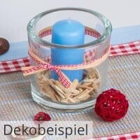 Stumpenkerzen Dekobeispiel 2
