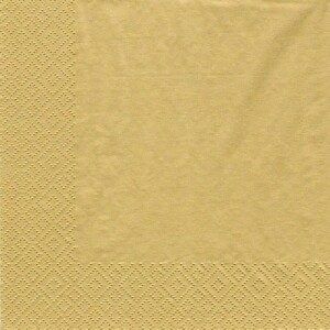 20er Pack Servietten in Gold, 33 x 33 cm.
