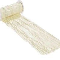 10 Meter Tischband Fripe in Creme, 20 cm gallery