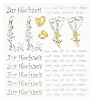 Sticker Zur Hochzeit mit Schriftzug und  gallery