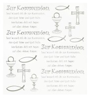 Sticker Zur Kommunion mit Schriftzug und gallery