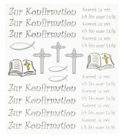 Klebe Sticker Zur Konfirmation mit Schri gallery
