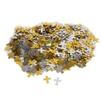 Konfetti Kreuze in Gold - Silber. gallery
