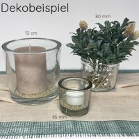 Dekobeispiel mit Zylinder Kerzenglas, 12 cm. 3
