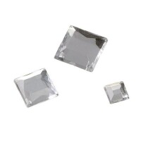110er Pack Streu Glamoursteine Quadrat i gallery