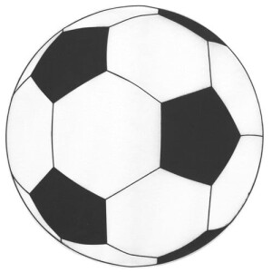 6er Pack Papiervlies Tischsets Fußball, 35 cm.