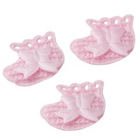 10er Pack Strickschühchen in Rosa a gallery