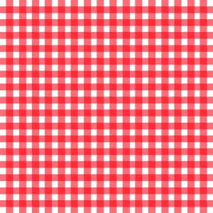 20er Pack Servietten Karo in Rot, 33 x 33 cm.