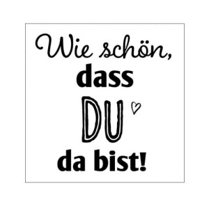 20er Pack Cocktail Servietten Wie schön, dass du da...