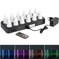 12er Set Duni LED Kerzen multicolour &amp;...