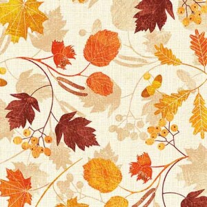 20er Pack Servietten Herbst Blätter, 33 x 33 cm.