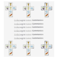 Klebe Sticker -Einladung zu meiner Kommu gallery