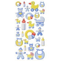 Klebe Softy Sticker Taufe, Babyboy. gallery
