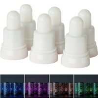 6 Duni LED Ersatz Kerzen multicolour &amp;...