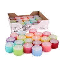 40er Pack Teelichter bunt, halbtranspare gallery