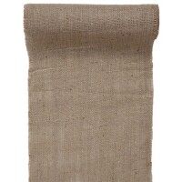 5 Meter Jute Tischl&auml;ufer mit grober Struktur in...
