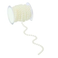 10 Meter Deko Perlenkette in Creme. gallery