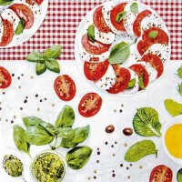 20er Pack Servietten Caprese, 33 x 33 cm gallery