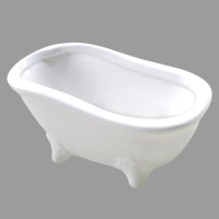 Deko Keramik Badewanne in Weiß, 15 gallery