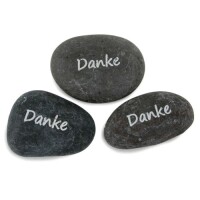 3 Gastgeschenk Steine -Danke- in Dunkelg gallery