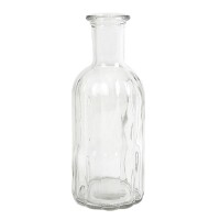 Glas Flaschen Vase Vintage mit Rillen, k gallery
