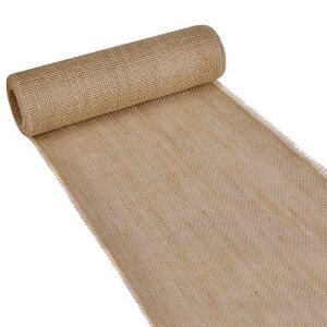 5 Meter Jute Tischläufer in Hellbraun-Natur, 30 cm...