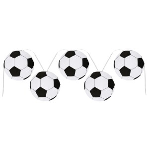 6 Meter Partykette mit Fußball-Wimpeln in...