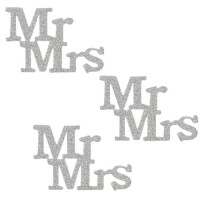 6 Streuteile Hochzeit, Mr & Mrs in S gallery