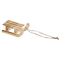 Kleiner Deko Holz Schlitten mit Sisalsch gallery
