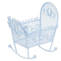 Metall Baby Wiege, Bonboniere, Taufe, in gallery