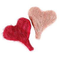 Sisal Herz in Hellrosa oder Pink. gallery