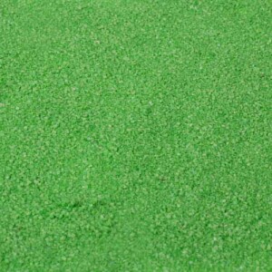 Farbsand, Dekosand in Grün.