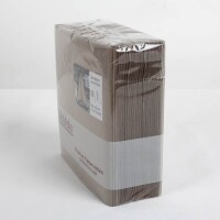 50er Pack Tafeldeko Premium Faltservietten in Greige, 40 x 4