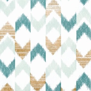 20er Pack Servietten Ikat Muster in Grün/Braun, 33 x...