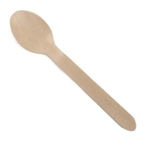 25 Holz Löffel, Einweg, 15,7 cm.