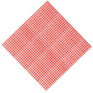 Airlaid Papier Mitteldecke Karo in Rot, 80 x 80 cm.