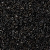 Deko Granulat in Schwarz.