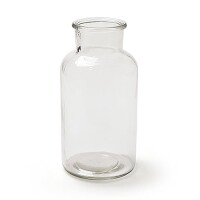 Glas Flaschen Vase, große Öff gallery