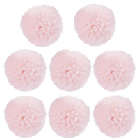 8 Kleine Pompons in Rosa, 20 mm, als Str gallery